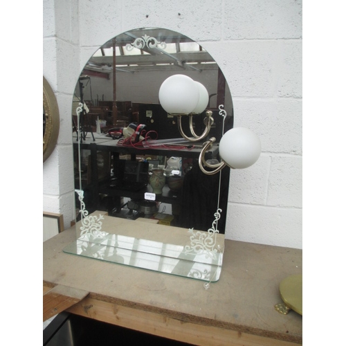 1 - Decorative mirror and lamp combo