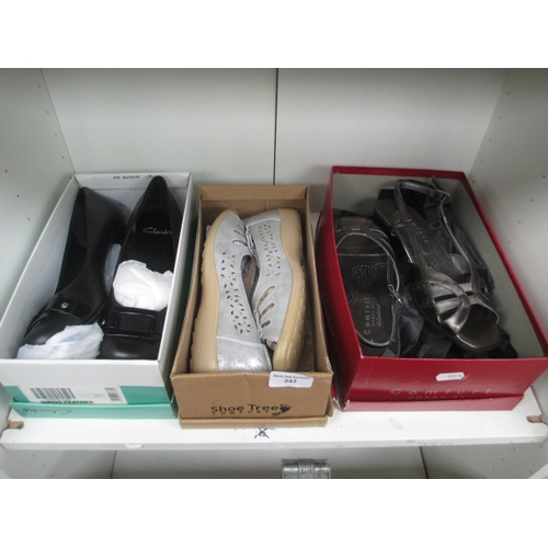 343 - Three boxed pairs of footwear