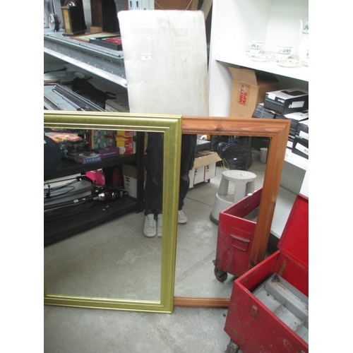 348 - Two assorted mirrors and headboard