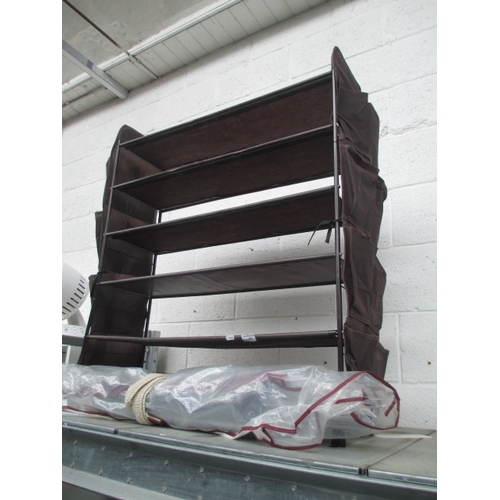 351 - Two assorted shoe racks