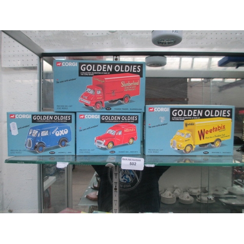 502 - Four Corgi Golden Oldies models