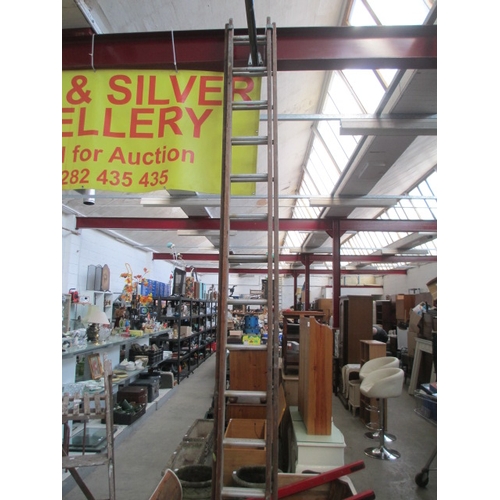 169 - Two tier wooden eclipse ladders