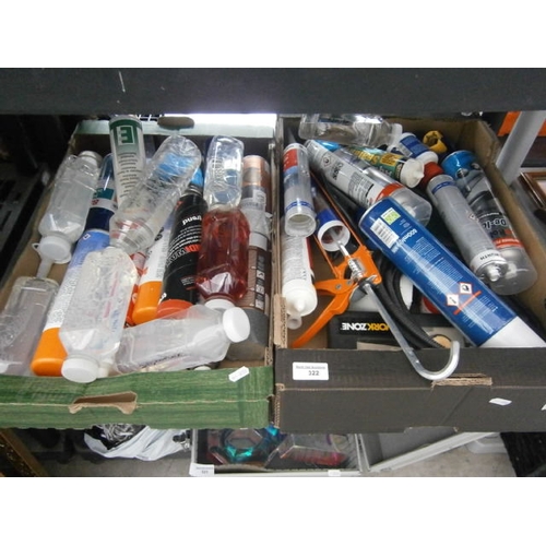 Two boxes of maintenance items