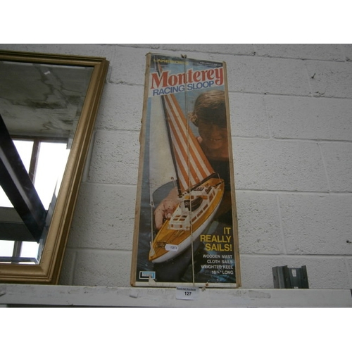 Lakeside Monterey racing sloop model boat