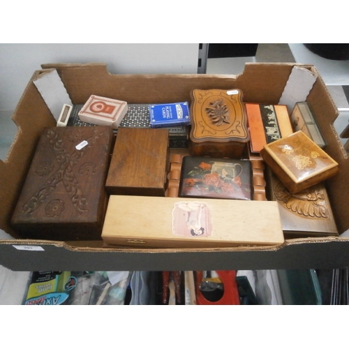 293 - Box of assorted trinket boxes