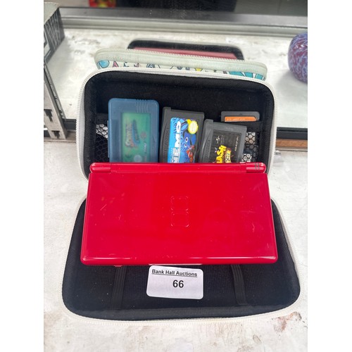 66 - Nintendo DS with games