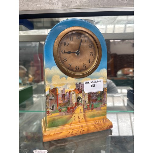68 - Vintage ceramic clock