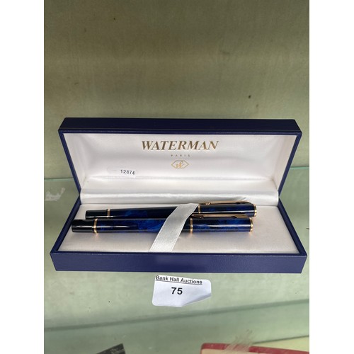 75 - Set of Waterman, Paris, pens