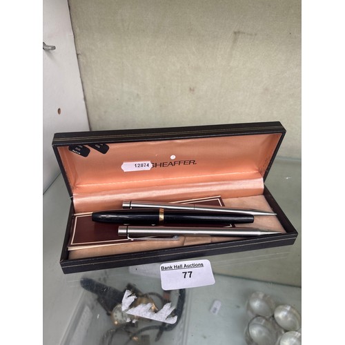 77 - Three Sheaffer pens
