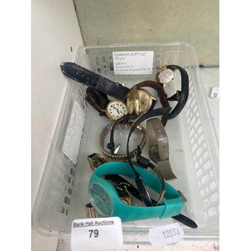 79 - Ten assorted wristwatches