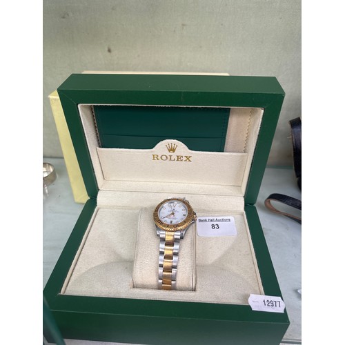 83 - Boxed and branded wristwatch