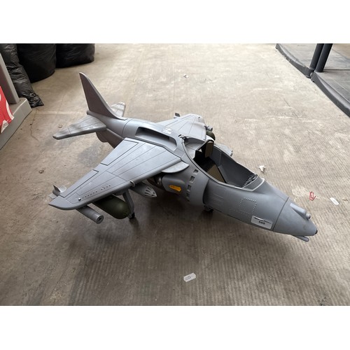 Plastic fighter jet