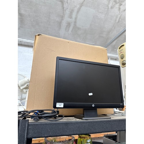 HP computer monitor with box