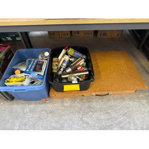 Lot inc pasting table, decorating items and maintenance chemicals