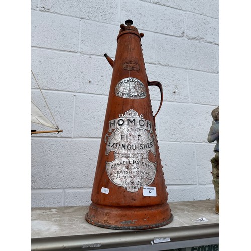 42 - Vintage HOMOH fire extinguisher