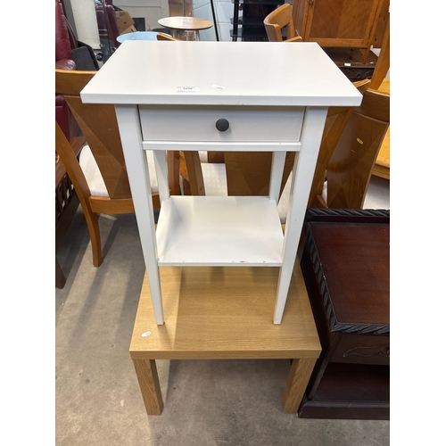 White side table with other table