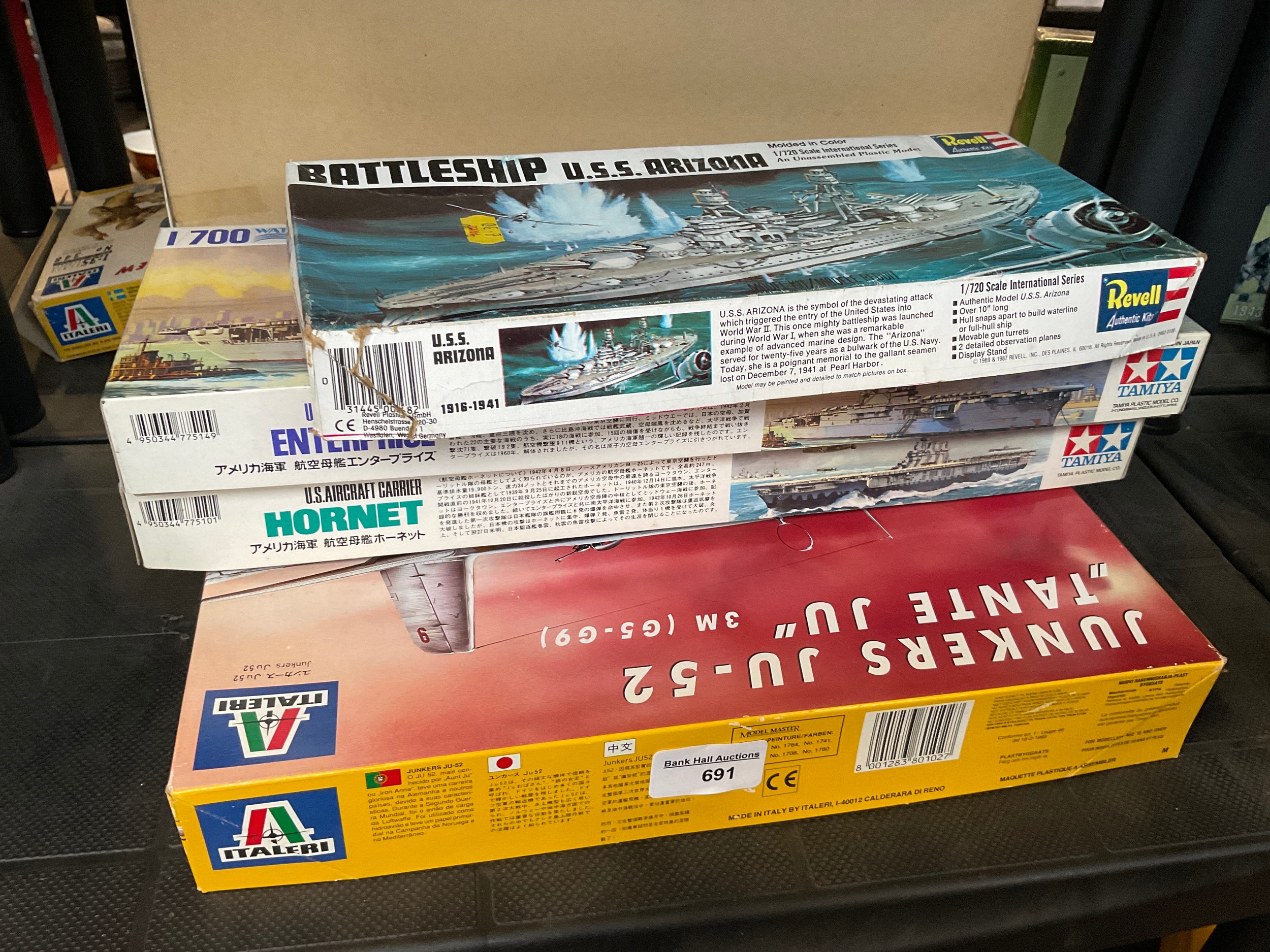 Four military model sets