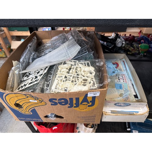 Box of model kits