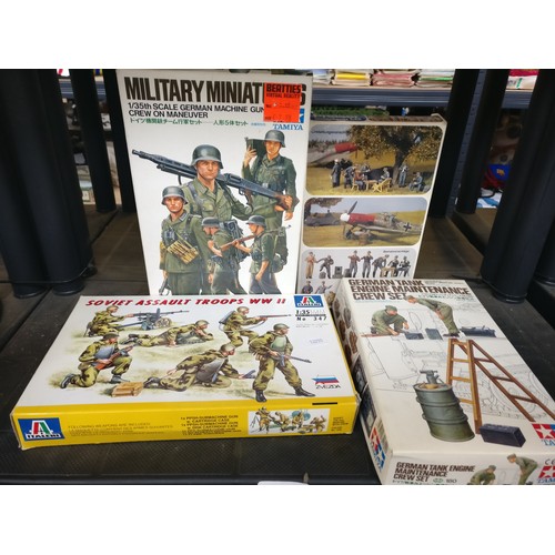 Three Military model kits