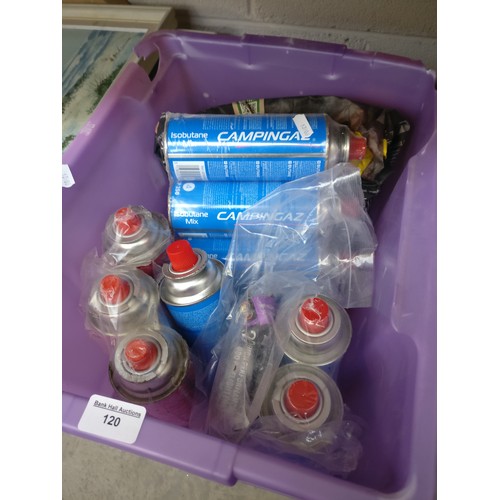 120 - Box of camping gas