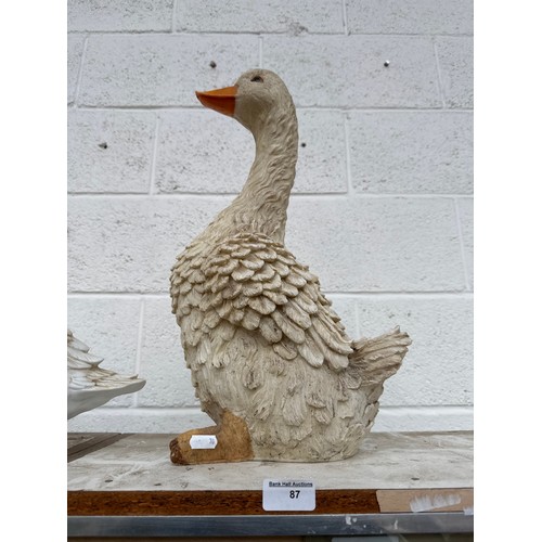87 - Large goose ornament
