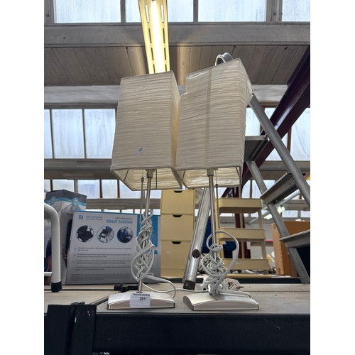 201 - Two modern lamps