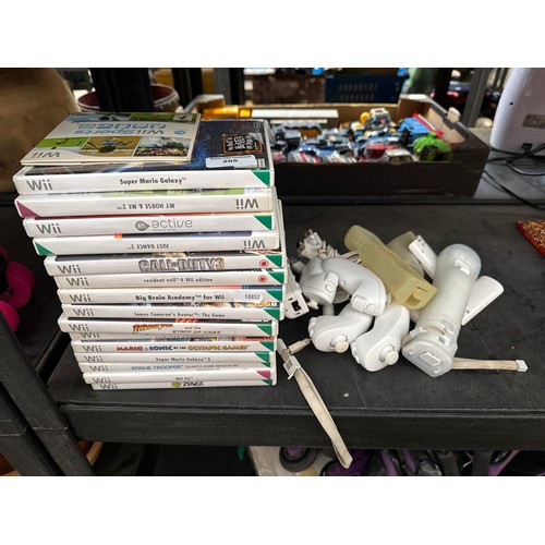 205 - Nintendo Wii games and controllers