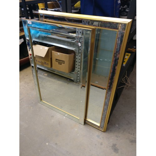 183 - Two large modern mirrors