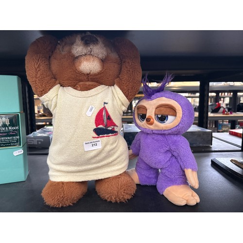 212 - Two animated soft toys