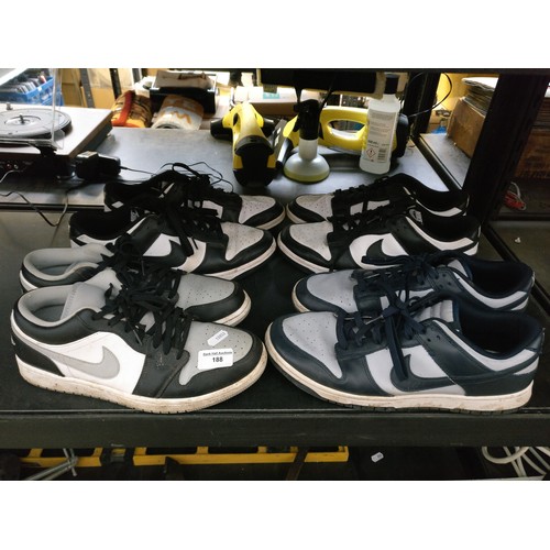 188 - Four pairs of trainers