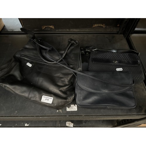 215 - Handbag and clutch bag
