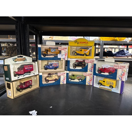 221 - Ten packaged diecast models
