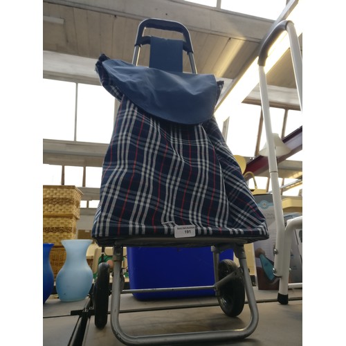 191 - Fabric shopping trolley