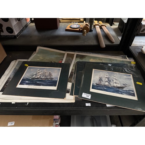 226 - Selection of ship and military prints