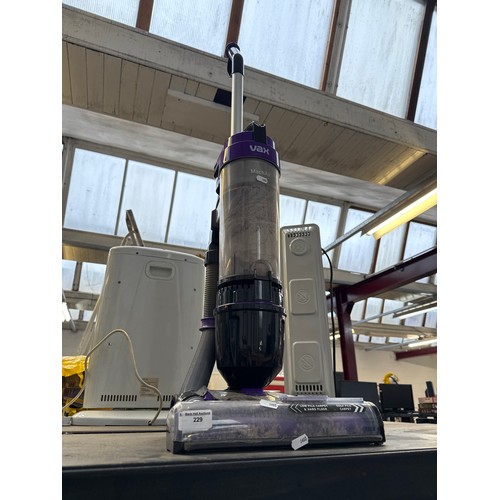 229 - Vax upright vacuum cleaner
