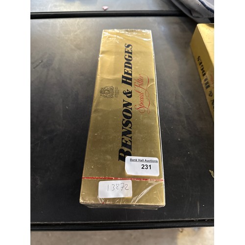 231 - Sleeve of 200 Benson & Hedges cigarettes