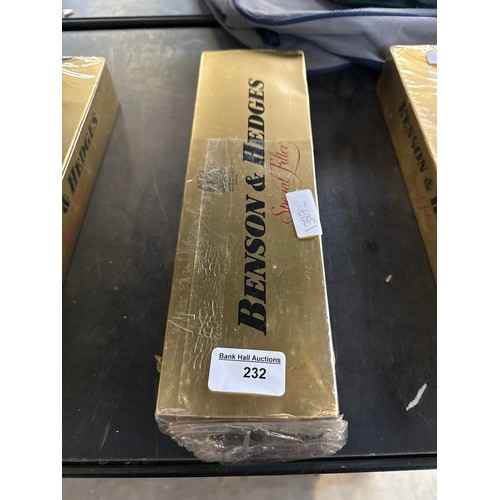 232 - Sleeve of 200 Benson & Hedges cigarettes