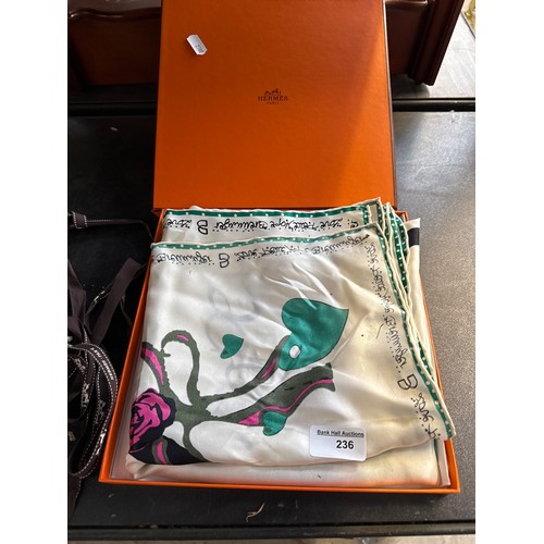 236 - Boxed Hermes neckerchief