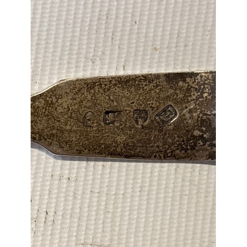 4 - Six silver Georgian hallmarked spoons, 

weight 100 grams