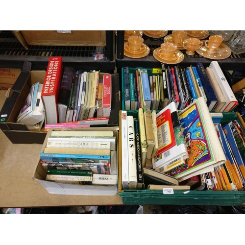 Four boxes of assorted books