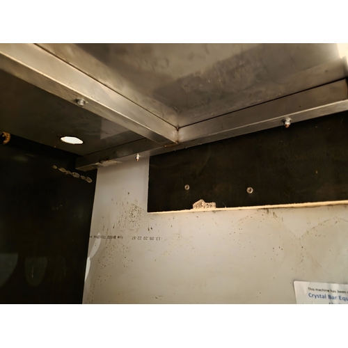 45 - Large one piece stainless steel sink and drainage area