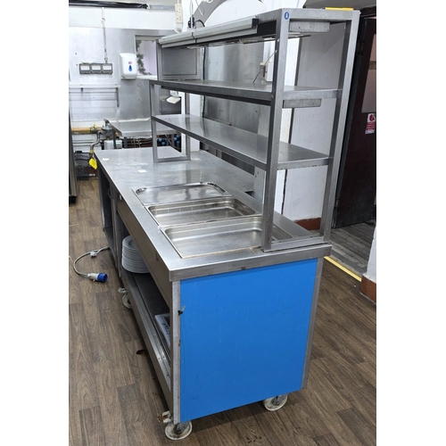 17 - Duel heated, commercial 3-tier food and plater warmer by Custom