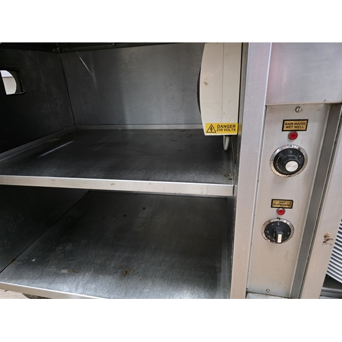 17 - Duel heated, commercial 3-tier food and plater warmer by Custom