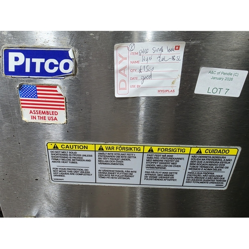 7 - Large single tank 18.5 litre fryer by Pitco