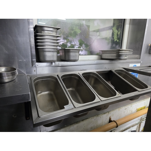 3 - Large quantity of stainless steel catering trays/containers (Qty)