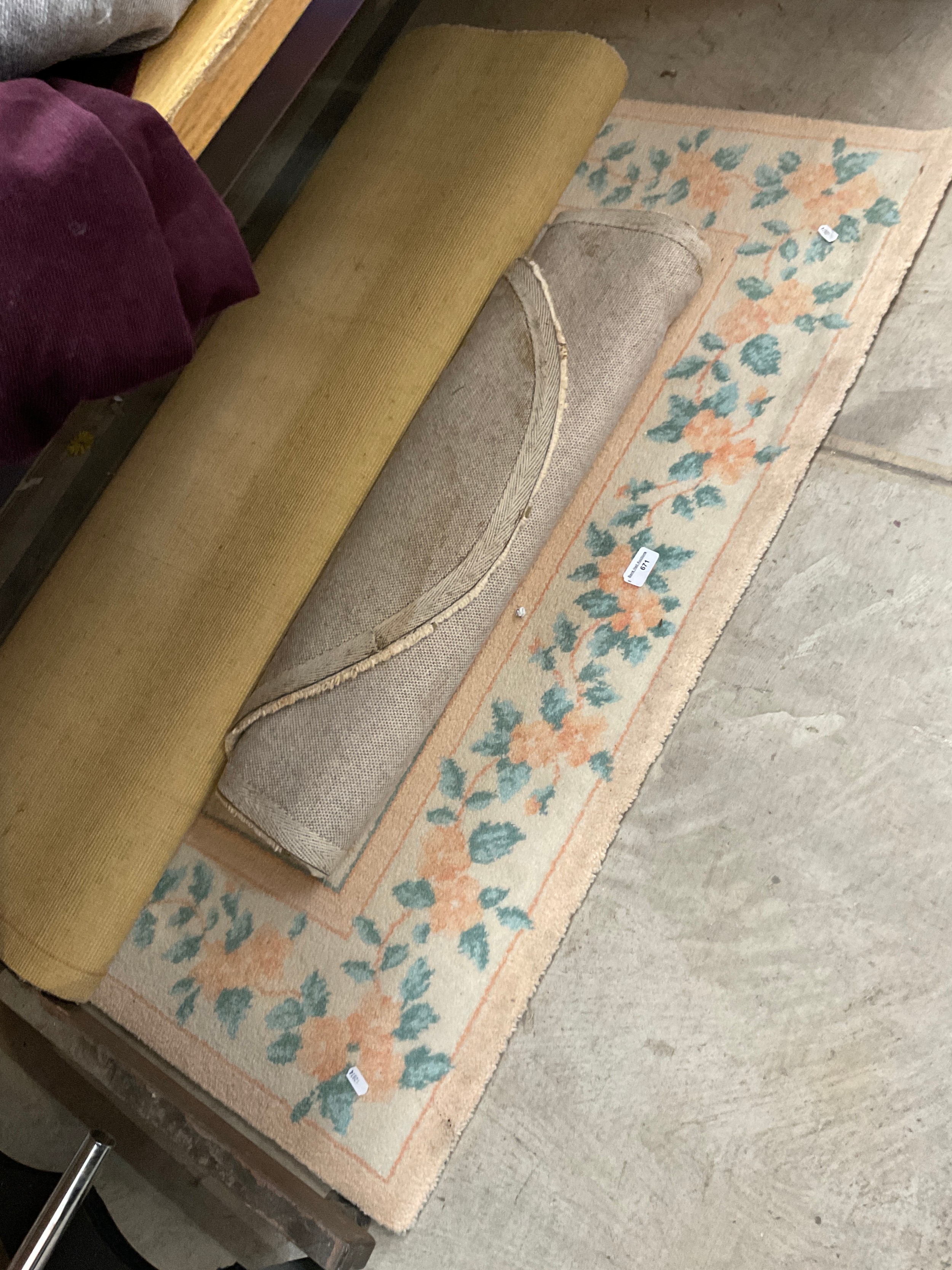 Two assorted rugs