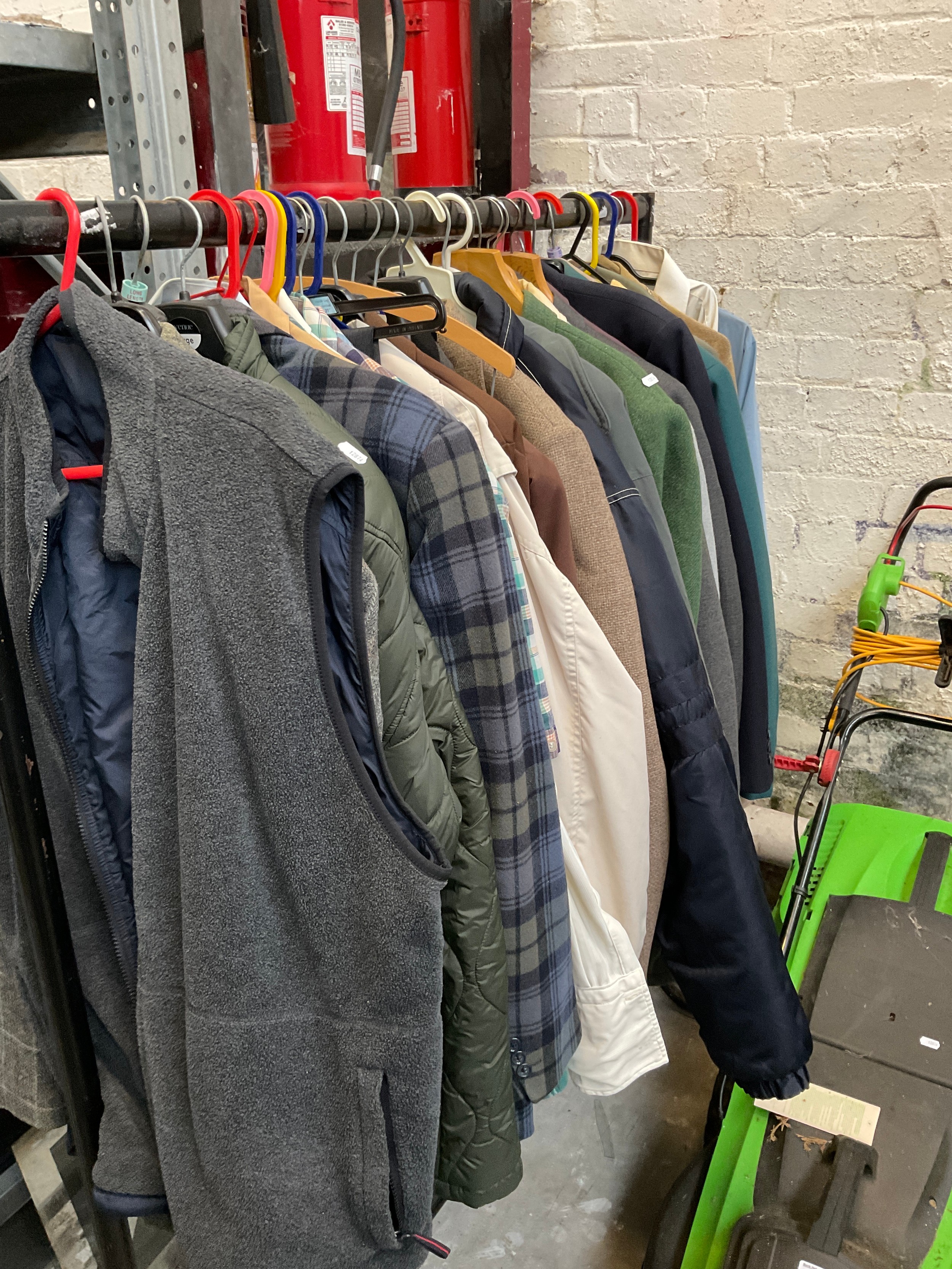 Selection of men's clothing