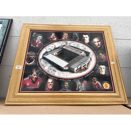 Framed Liverpool poster