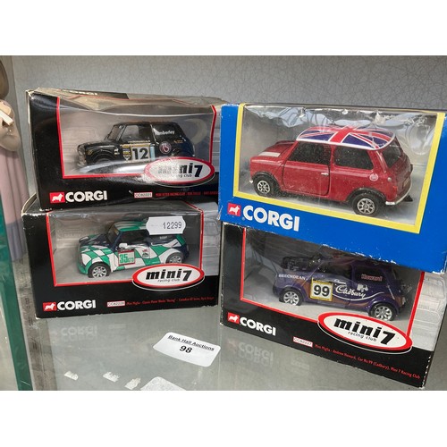 98 - Four Corgi model Mini's