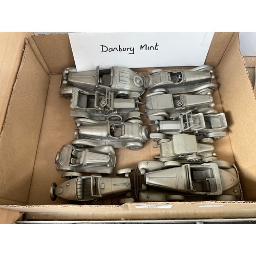 104 - Box of ten Danbury mint cars